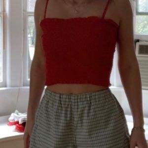 Red brandy melville john galt  top